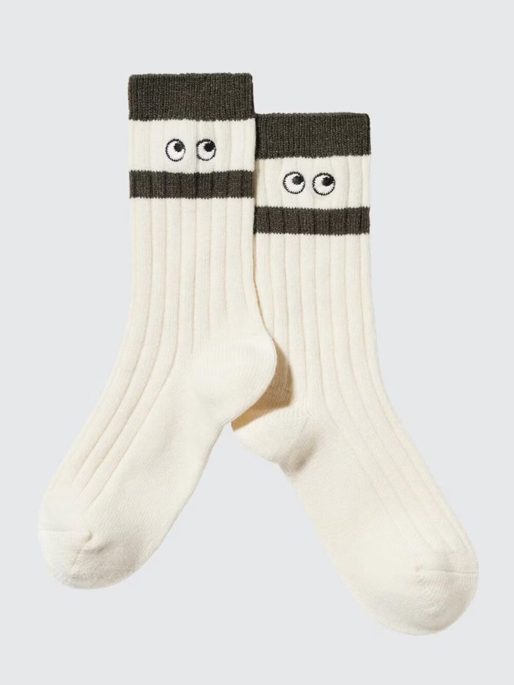 Uniqlo x Anya Hindmarch Heattech Socks - Off White
